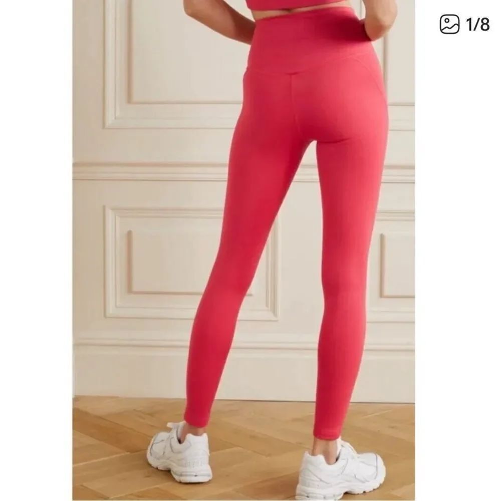 Girlfriend Collective Compressive High Rise Legging Geranium Pink - Picture 12 of 12